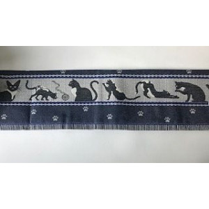 Theedoek - Katten - Donker Blauw